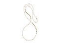 18kt yellow gold 36" Comtesse chain with 1.2 cts white sapphire and 1.4 cts diamonds. Available in white, yellow, or rose gold.

